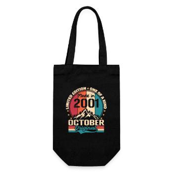 October 2001 Birthday Gift 2001 October - Gift Bag for Bottles - black - Front