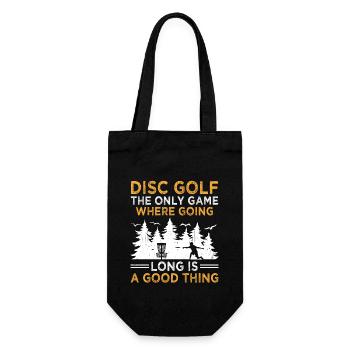 Disc Golf Player Disc Golfer Frisbee Player Par Pu - Gift Bag for Bottles - black - Front