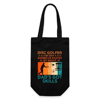 Disc Golf Player Disc Golfer Frisbee Player Par Pu - Geschenkbeutel für Flaschen - Schwarz - Vorne