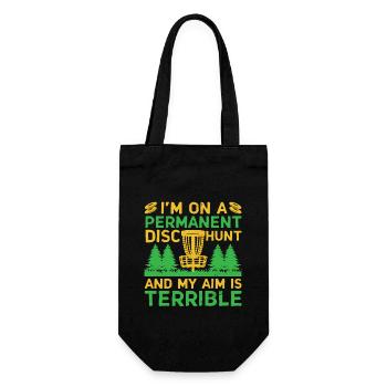 Disc Golf Player Disc Golfer Frisbee Player Par Pu - Geschenkbeutel für Flaschen - Schwarz - Vorne