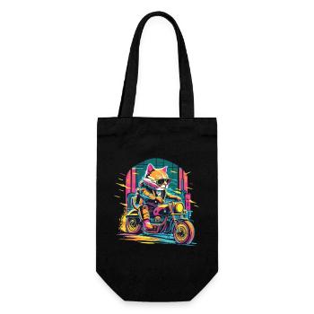 Roulez avec Paws - Cat power sur le vélo - Sac à bouteille - noir - Devant