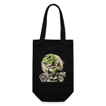 T-Rex conduit une moto - Sac à bouteille - noir - Devant