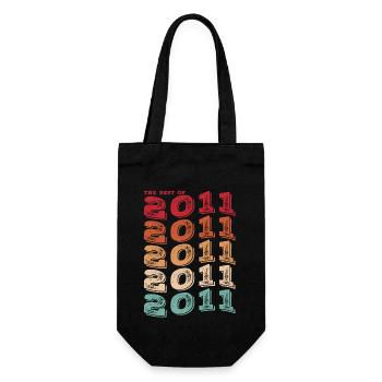 Vintage 2011 Gifts Legend for 12 Year Old - 12th - Gift Bag for Bottles - black - Front