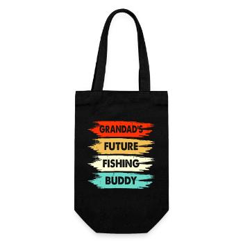 Grands-pères futur compagnon de pêche - Sac à bouteille - noir - Devant