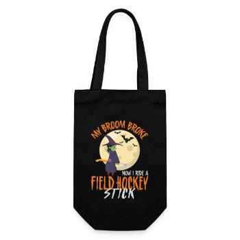 Field Hockey Halloween Witch My - Gift Bag for Bottles - black - Front