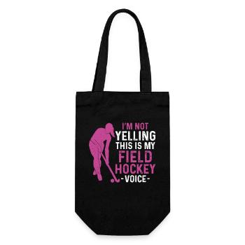 Field Hockey I'm Not Yelling This - Gift Bag for Bottles - black - Front