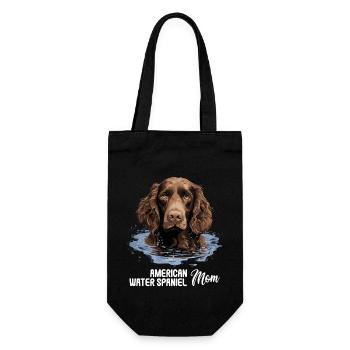 Hund American Water Spaniel - Geschenkbeutel für Flaschen - Schwarz - Vorne