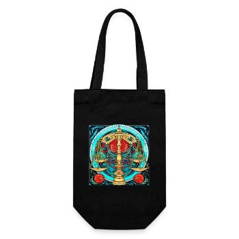 Embrace Your Libra Identity: Libra Zodiac - Gift Bag for Bottles - black - Front