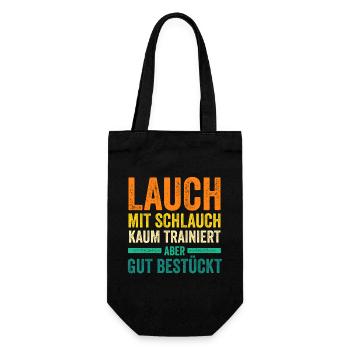 Bodybuilding Sport Fitness Lauch - Geschenkbeutel für Flaschen - Schwarz - Vorne
