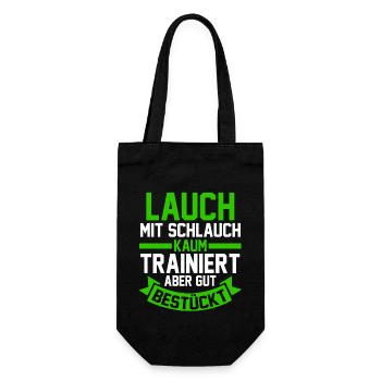 Bodybuilding Sport Fitness Lauch - Geschenkbeutel für Flaschen - Schwarz - Vorne