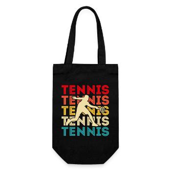 Tennis - Gift Bag for Bottles - black - Front