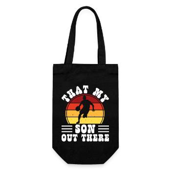 Basketball Basketball Players - Gift Bag for Bottles - black - Front