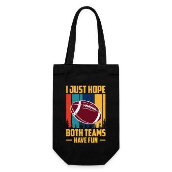 Football - Gift Bag for Bottles - black - Front