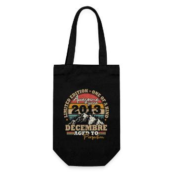 Décembre 2013 Vintage Cadeau D’anniversaire 10 Ans - Sac à bouteille - noir - Devant