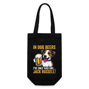 Dans les bières pour chiens, je n’ai eu qu’un seul Jack Russell - Sac à bouteille - noir - Devant