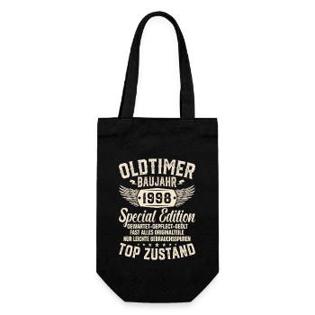 Vintage 1998 Geschenk - Geschenkbeutel für Flaschen - Schwarz - Vorne