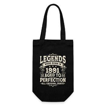 Legendary Birthday '91s - Gift Bag for Bottles - black - Front