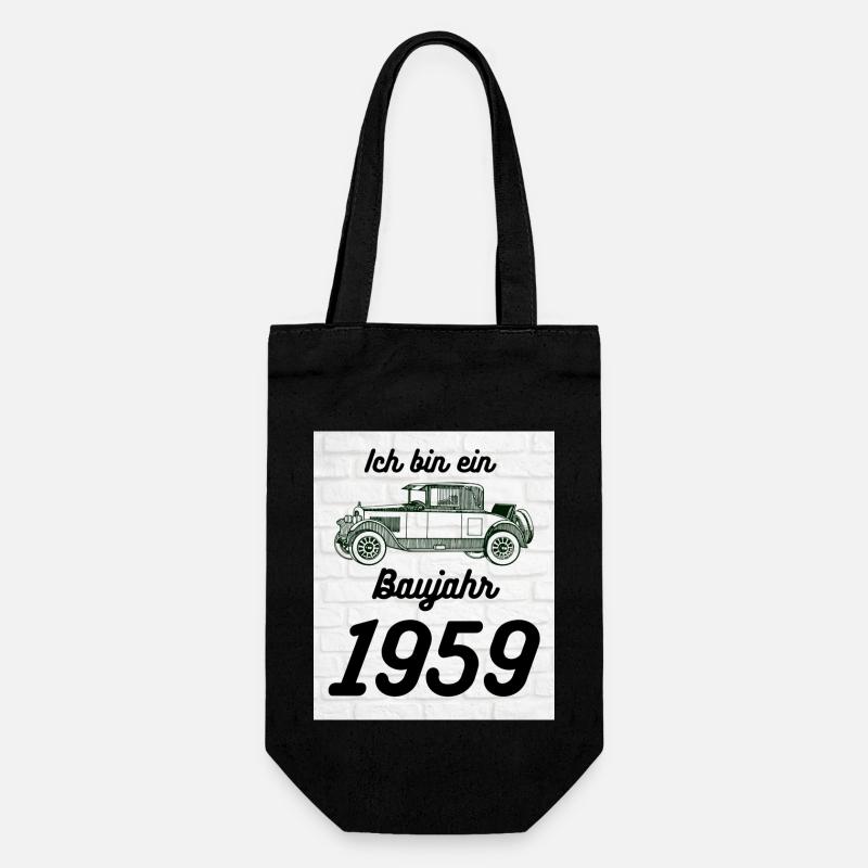 Oldtimer 1959 - Geschenkbeutel für Flaschen - Schwarz