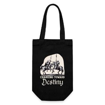 Knight Knight Medieval Renaissance Armor - Gift Bag for Bottles - black - Front