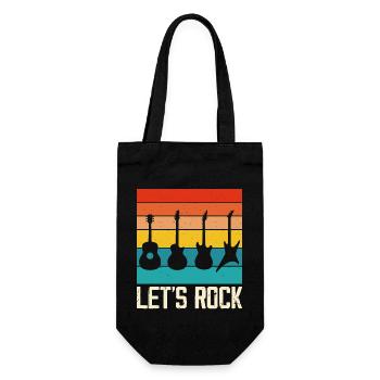 Guitar Guitarist - Gift Bag for Bottles - black - Front