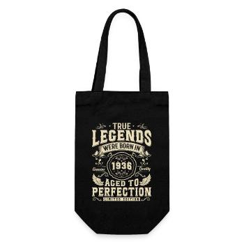 Legendary Birthday Gift Idea - Gift Bag for Bottles - black - Front