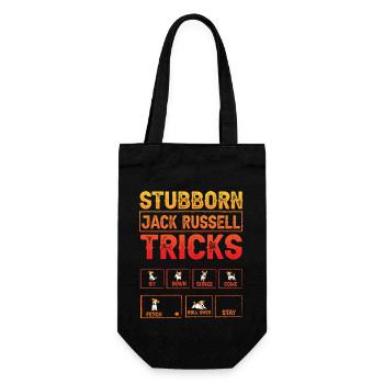 Stubborn Jack Russell Tricks - Geschenkbeutel für Flaschen - Schwarz - Vorne