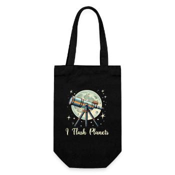 Astrophotography Astronomy Space Camera - Gift Bag for Bottles - black - Front