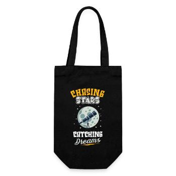 Astrophotography Astronomy Space Camera - Gift Bag for Bottles - black - Front