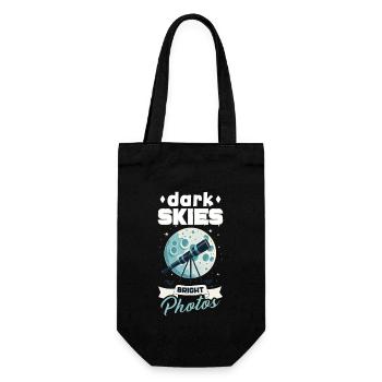 Astrophotography Astronomy Space Camera - Gift Bag for Bottles - black - Front