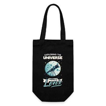 Astrophotography Astronomy Space Camera - Gift Bag for Bottles - black - Front
