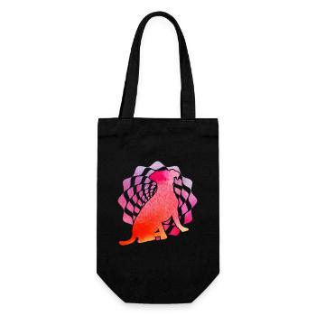 Jack Russell Terrier Retro - Gift Bag for Bottles - black - Front