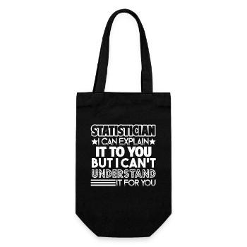 Statistician Statistician You Can't Understand - Gift Bag for Bottles - black - Front