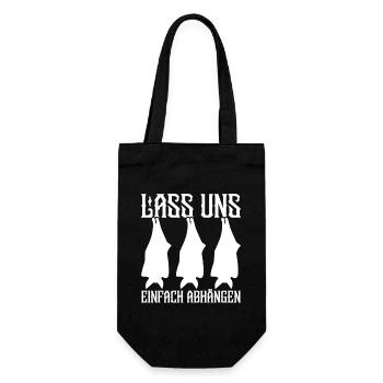 Fledermausfan Fledermauskostüm Fledermausliebhaber - Geschenkbeutel für Flaschen - Schwarz - Vorne