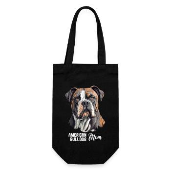 Chien bouledogue américain - Sac à bouteille - noir - Devant