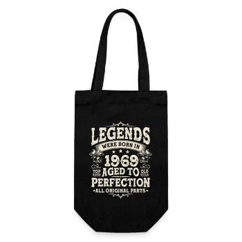 1969 Birthday Legend - Gift Bag for Bottles - black - Front