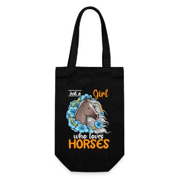 Propriétaire de cheval Cavalier Équitation Fille - Sac à bouteille - noir - Devant