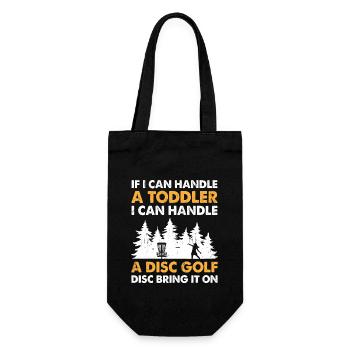 Disc Golf Player Disc Golfer Frisbee Player Par Pu - Sac à bouteille - noir - Devant