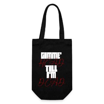 Gimme Head Till I'm Dead 80er Jahre Liebhaber - Geschenkbeutel für Flaschen - Schwarz - Vorne