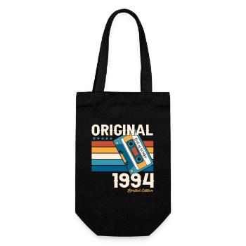 29ème Anniversaire Homme Octobre Vintage 1994 Cassette - Sac à bouteille - noir - Devant