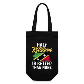 Flag of Saint Kitts and Nevis - Gift Bag for Bottles - black - Front