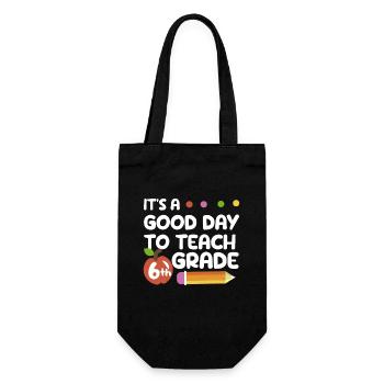 It's a good day to give a teacher - Gift Bag for Bottles - black - Front