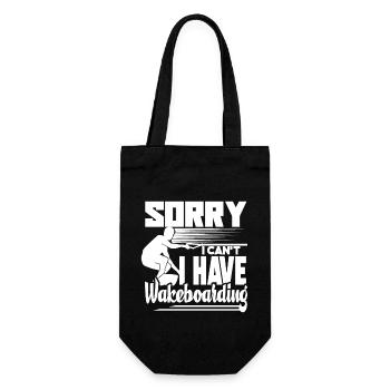 Wakeboarding I Can't I Have Wakeboarding - Gift Bag for Bottles - black - Front