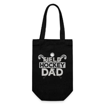 Field Hockey Dad Field Hockey Dad - Geschenkbeutel für Flaschen - Schwarz - Vorne
