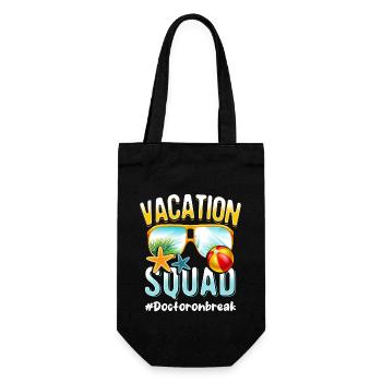 Doctor Vacation Squad #Doctoronbreak - Geschenkbeutel für Flaschen - Schwarz - Vorne