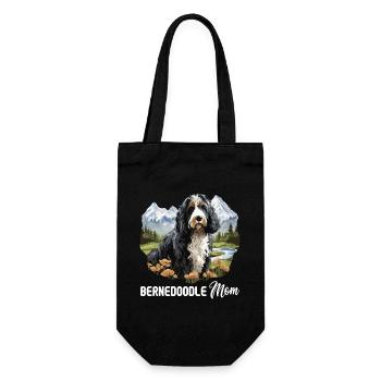 Dog Bernedoodle - Gift Bag for Bottles - black - Front