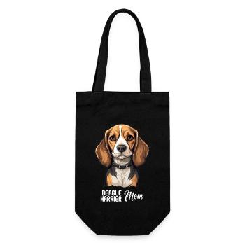 Dog Beagle Harrier - Gift Bag for Bottles - black - Front