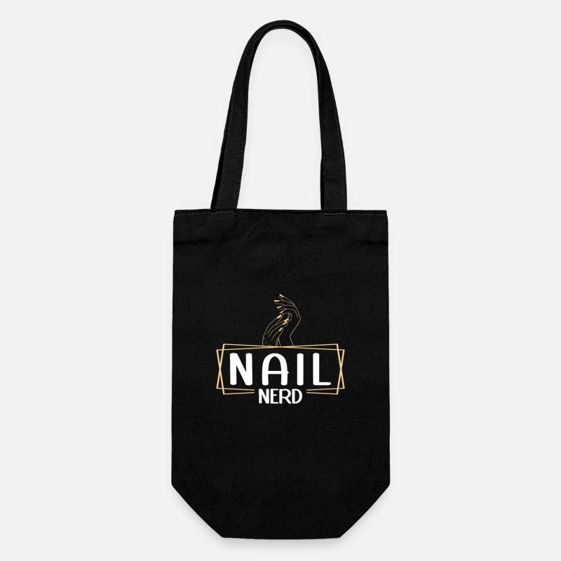 Nail Tech Manucure Technicienne des ongles - Sac à bouteille - noir