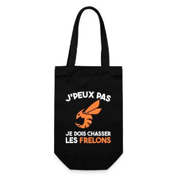 Chasseur De Frelons Insecte J'peux Pas Humour - Sac à bouteille - noir - Devant