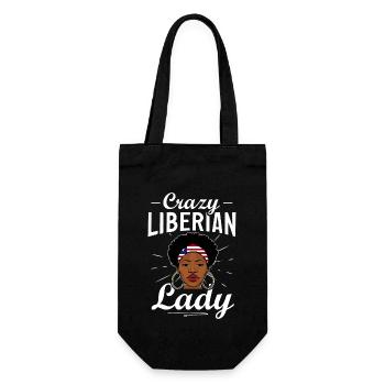Drapeau du Libéria Libériens - Sac à bouteille - noir - Devant