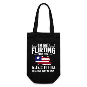 Drapeau du Libéria Libériens - Sac à bouteille - noir - Devant